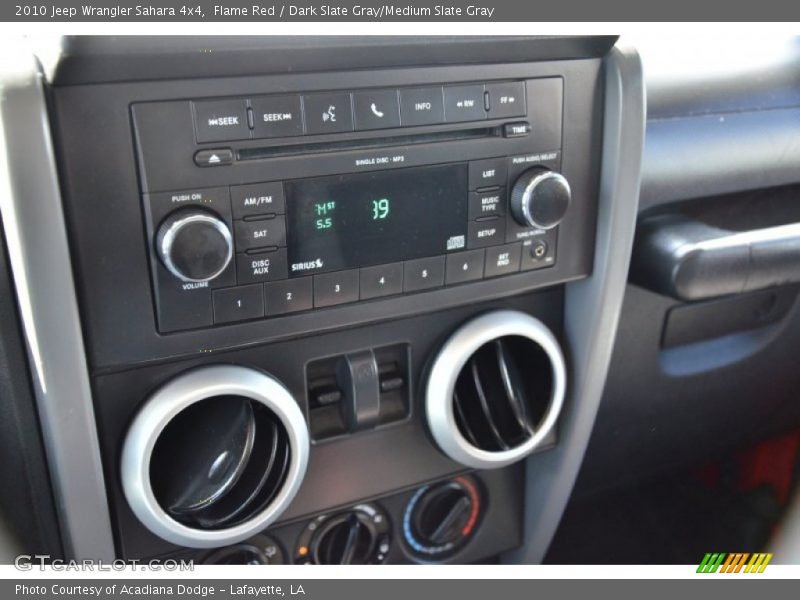 Flame Red / Dark Slate Gray/Medium Slate Gray 2010 Jeep Wrangler Sahara 4x4