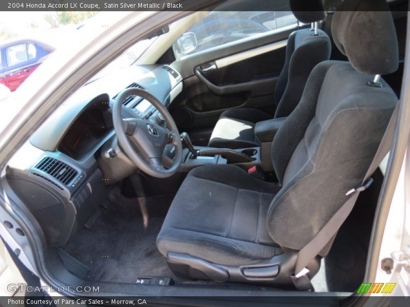 Satin Silver Metallic / Black 2004 Honda Accord LX Coupe