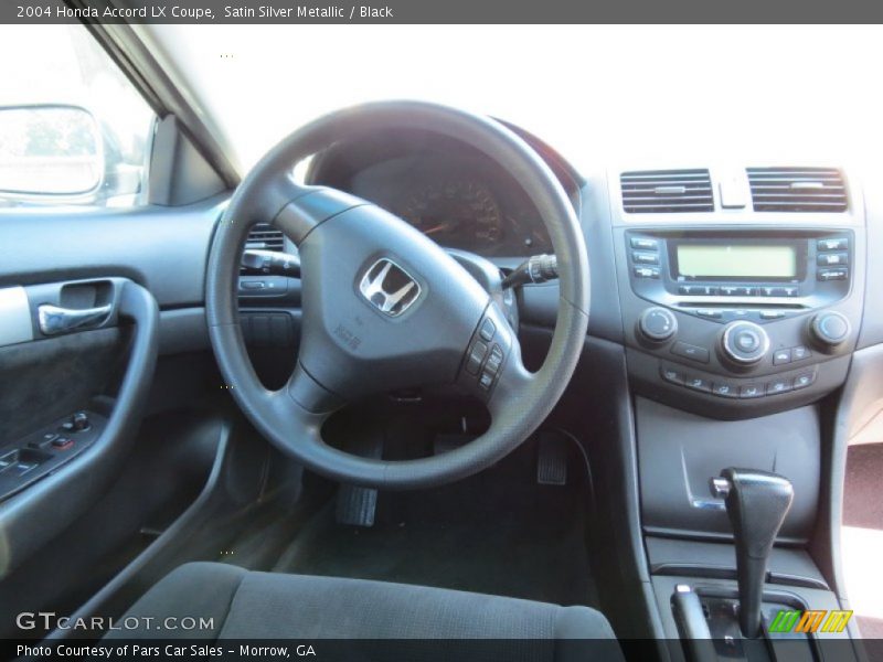 Satin Silver Metallic / Black 2004 Honda Accord LX Coupe