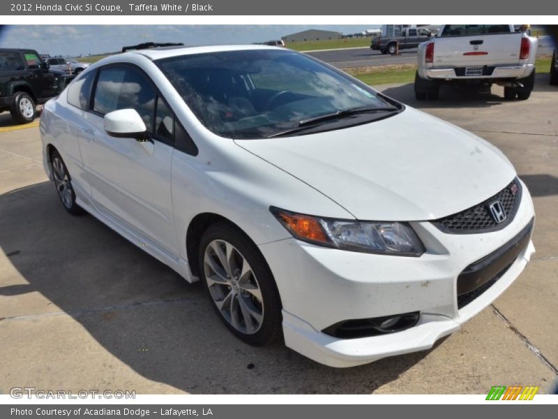 Taffeta White / Black 2012 Honda Civic Si Coupe