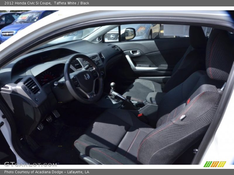 Taffeta White / Black 2012 Honda Civic Si Coupe
