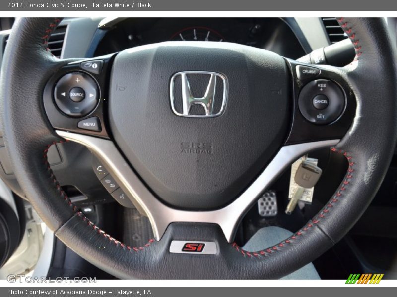 Taffeta White / Black 2012 Honda Civic Si Coupe