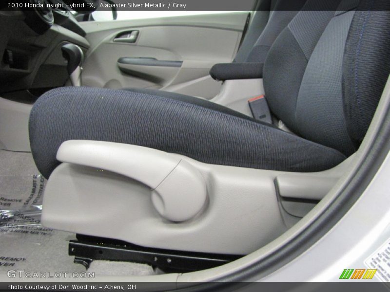 Front Seat of 2010 Insight Hybrid EX