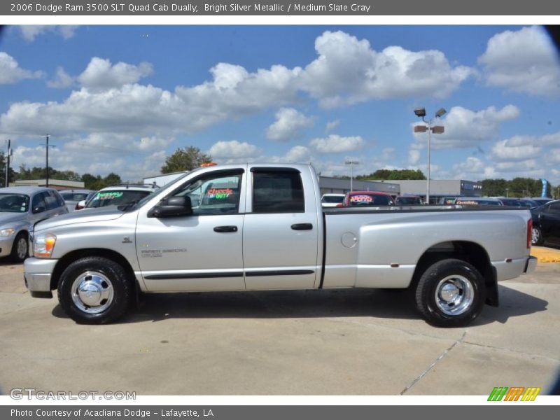 Bright Silver Metallic / Medium Slate Gray 2006 Dodge Ram 3500 SLT Quad Cab Dually