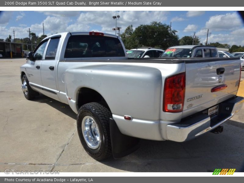 Bright Silver Metallic / Medium Slate Gray 2006 Dodge Ram 3500 SLT Quad Cab Dually