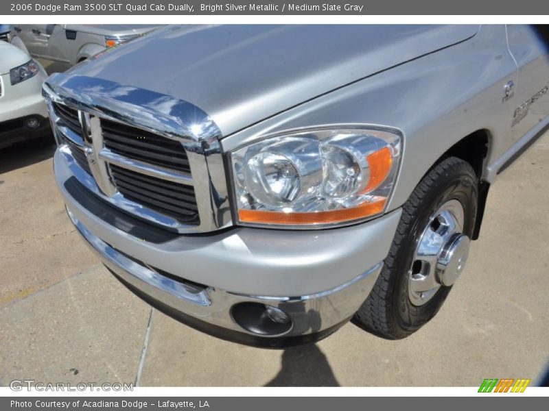Bright Silver Metallic / Medium Slate Gray 2006 Dodge Ram 3500 SLT Quad Cab Dually