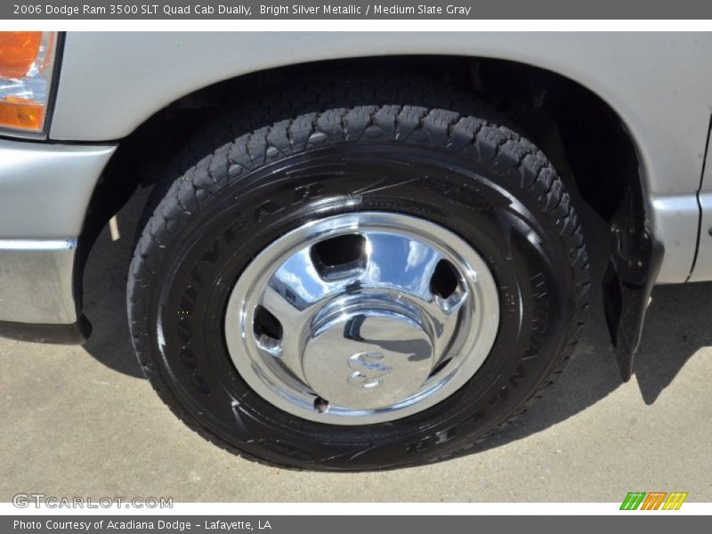 Bright Silver Metallic / Medium Slate Gray 2006 Dodge Ram 3500 SLT Quad Cab Dually