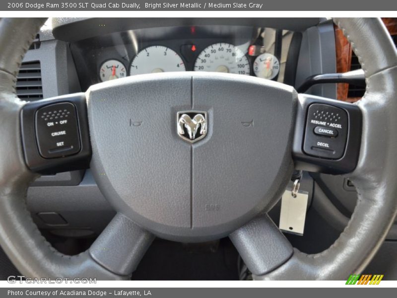 Bright Silver Metallic / Medium Slate Gray 2006 Dodge Ram 3500 SLT Quad Cab Dually