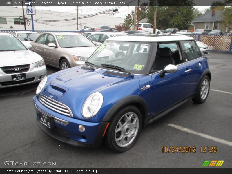 Hyper Blue Metallic / Black/Panther Black 2006 Mini Cooper S Hardtop