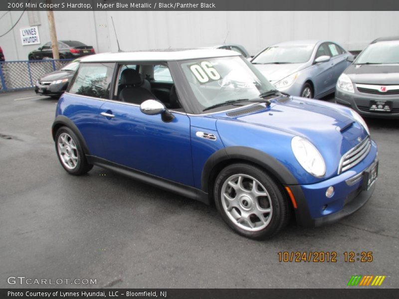 Hyper Blue Metallic / Black/Panther Black 2006 Mini Cooper S Hardtop