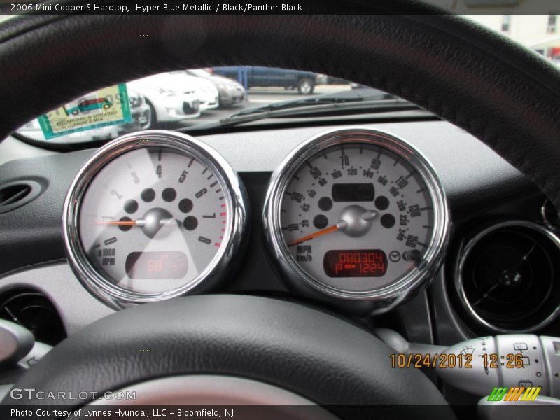 Hyper Blue Metallic / Black/Panther Black 2006 Mini Cooper S Hardtop