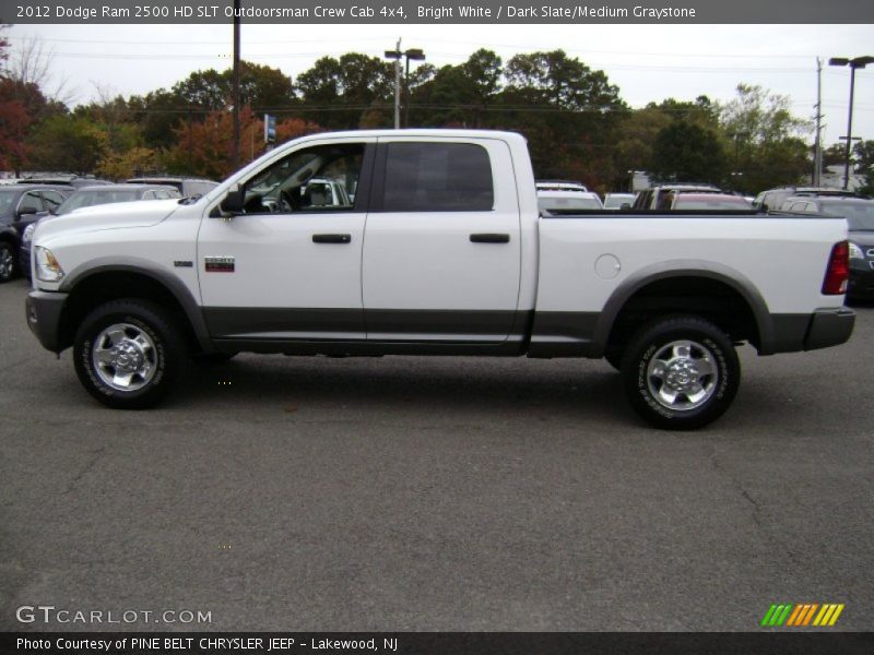 Bright White / Dark Slate/Medium Graystone 2012 Dodge Ram 2500 HD SLT Outdoorsman Crew Cab 4x4