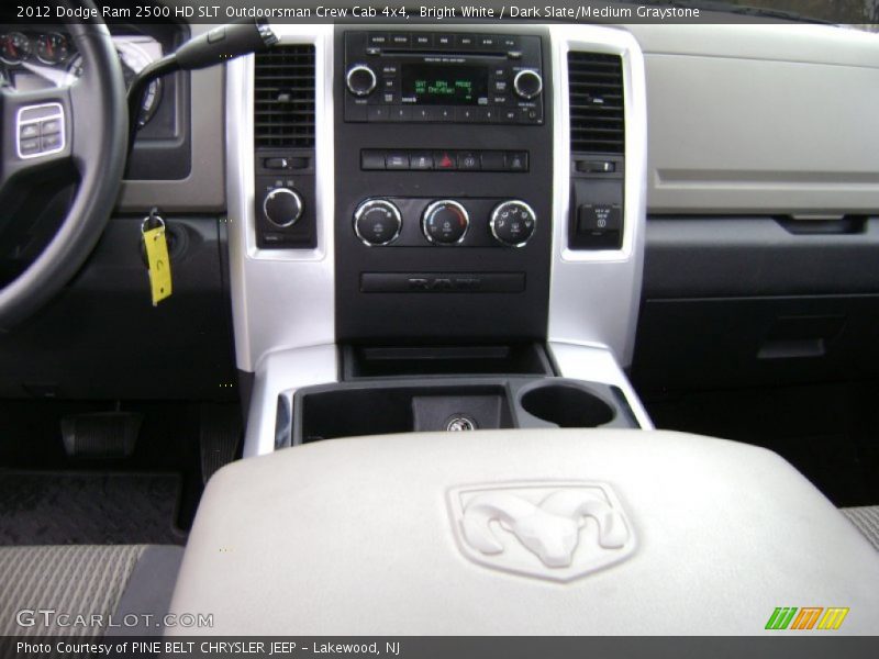 Bright White / Dark Slate/Medium Graystone 2012 Dodge Ram 2500 HD SLT Outdoorsman Crew Cab 4x4