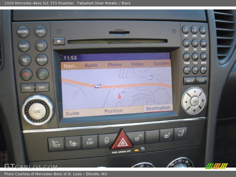 Navigation of 2009 SLK 350 Roadster