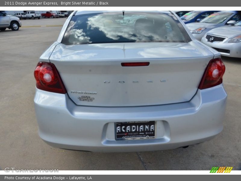 Bright Silver Metallic / Black 2011 Dodge Avenger Express