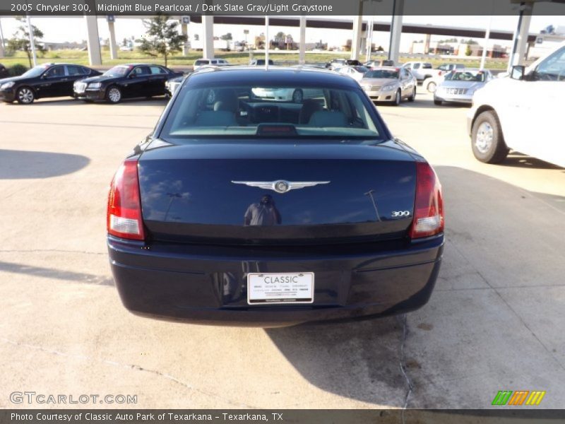 Midnight Blue Pearlcoat / Dark Slate Gray/Light Graystone 2005 Chrysler 300