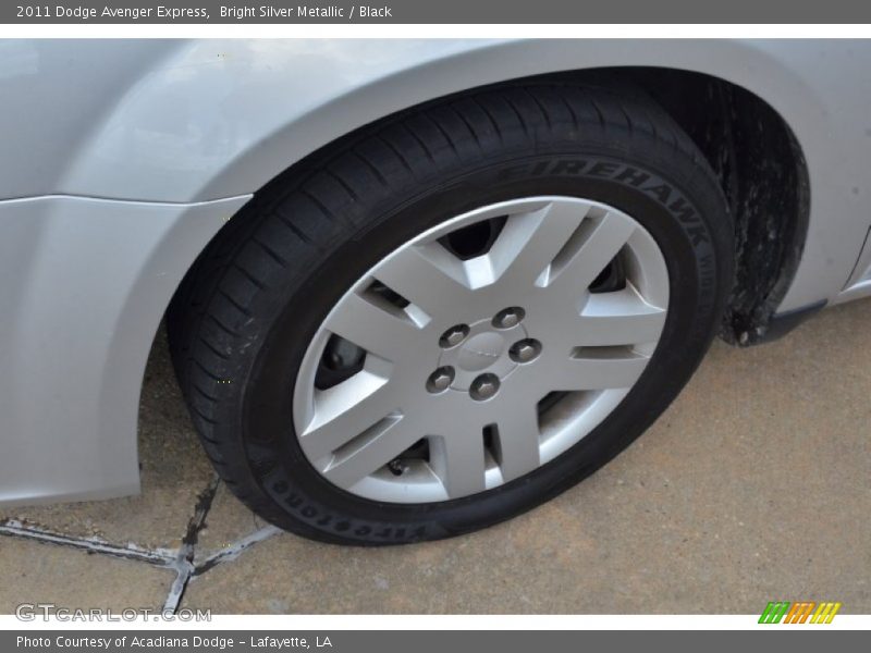 Bright Silver Metallic / Black 2011 Dodge Avenger Express
