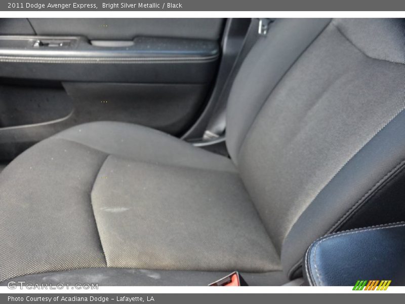Bright Silver Metallic / Black 2011 Dodge Avenger Express