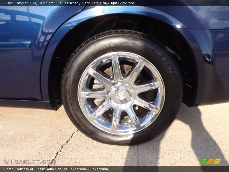 Midnight Blue Pearlcoat / Dark Slate Gray/Light Graystone 2005 Chrysler 300