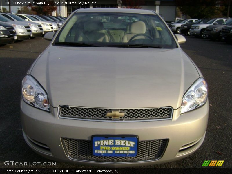 Gold Mist Metallic / Neutral 2012 Chevrolet Impala LT