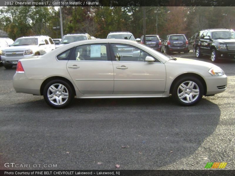 Gold Mist Metallic / Neutral 2012 Chevrolet Impala LT
