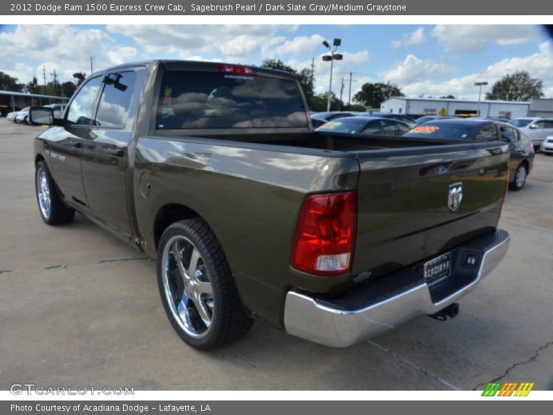 Sagebrush Pearl / Dark Slate Gray/Medium Graystone 2012 Dodge Ram 1500 Express Crew Cab