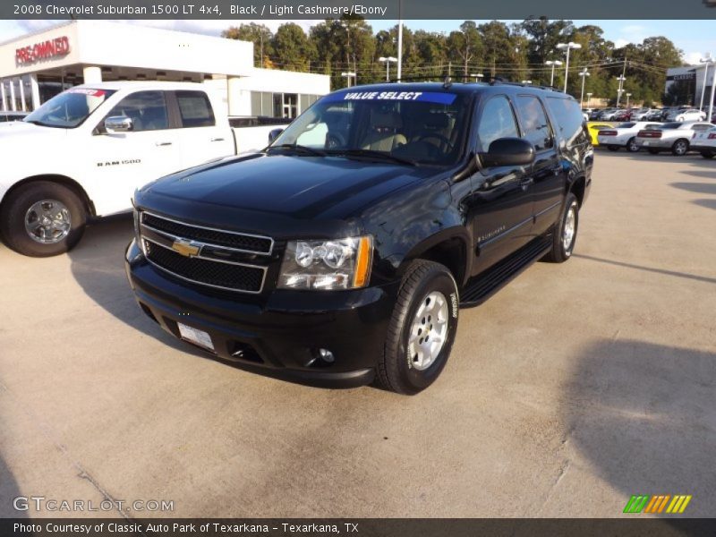 Black / Light Cashmere/Ebony 2008 Chevrolet Suburban 1500 LT 4x4