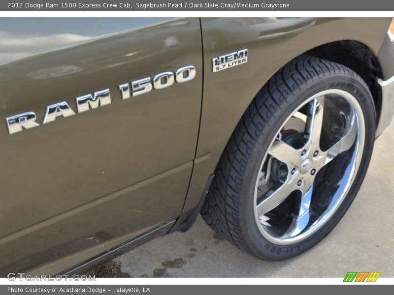 Sagebrush Pearl / Dark Slate Gray/Medium Graystone 2012 Dodge Ram 1500 Express Crew Cab