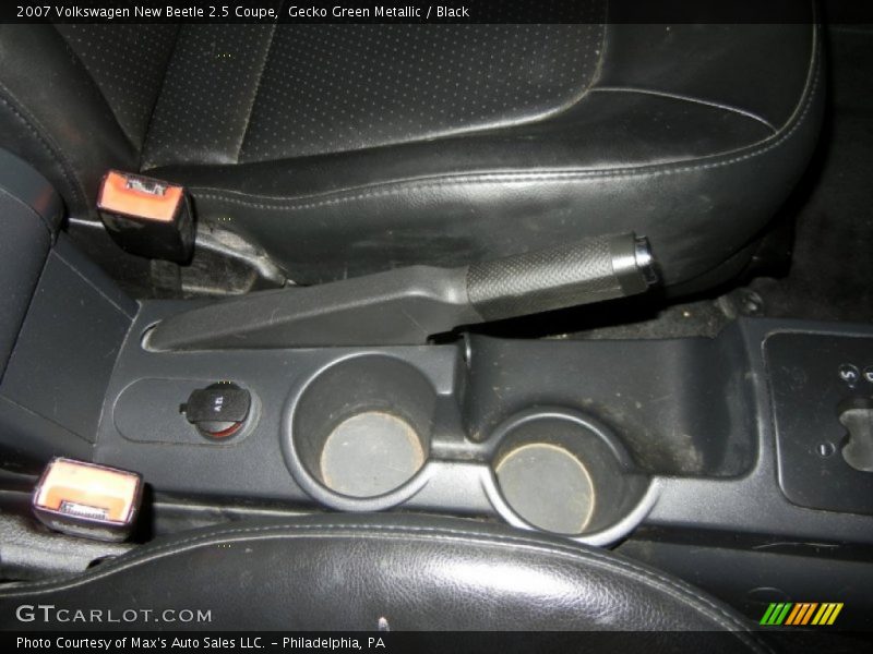 Gecko Green Metallic / Black 2007 Volkswagen New Beetle 2.5 Coupe