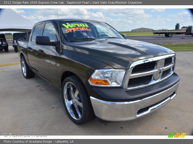 Sagebrush Pearl / Dark Slate Gray/Medium Graystone 2012 Dodge Ram 1500 Express Crew Cab