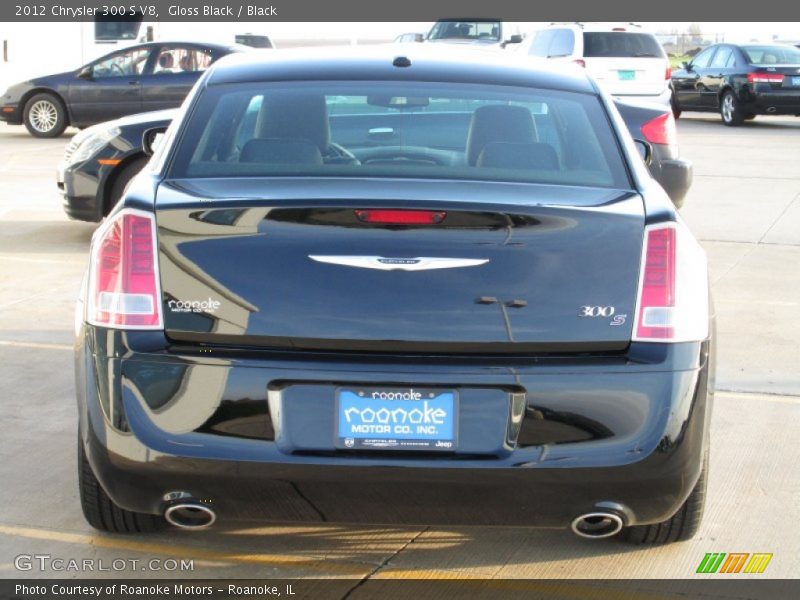 Gloss Black / Black 2012 Chrysler 300 S V8