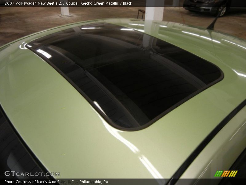 Gecko Green Metallic / Black 2007 Volkswagen New Beetle 2.5 Coupe