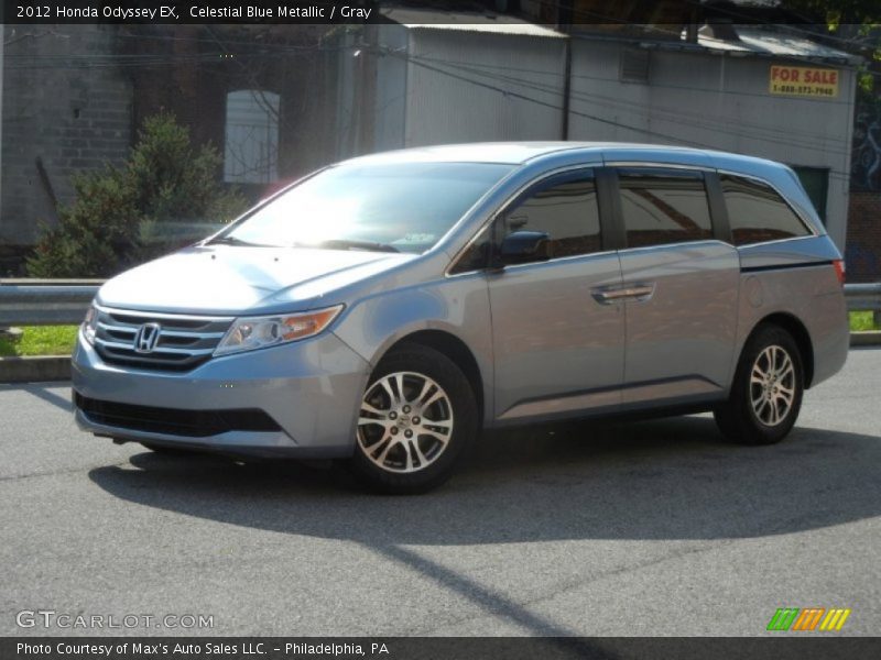 Celestial Blue Metallic / Gray 2012 Honda Odyssey EX