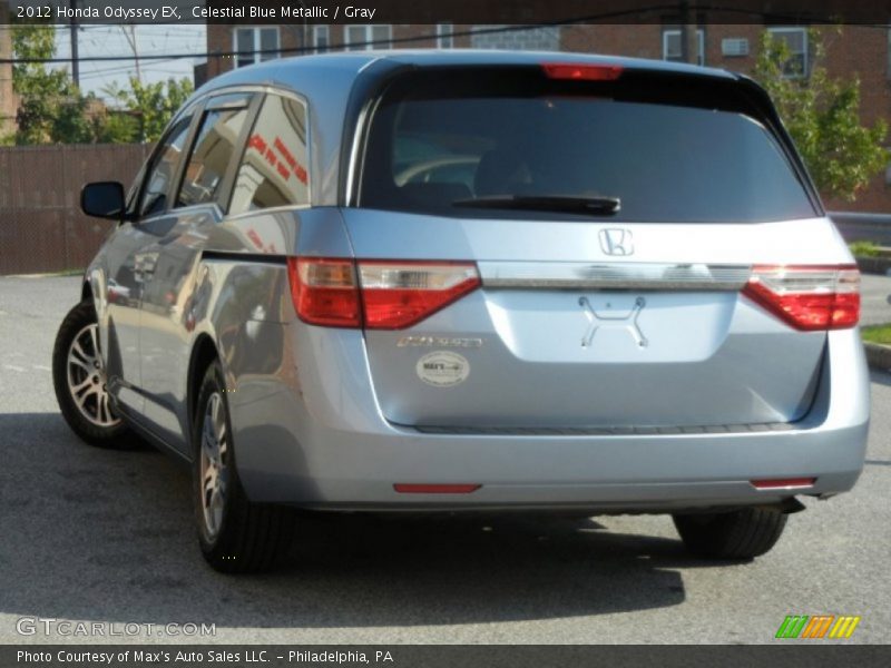 Celestial Blue Metallic / Gray 2012 Honda Odyssey EX