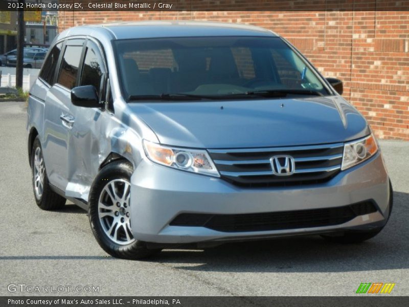 Celestial Blue Metallic / Gray 2012 Honda Odyssey EX