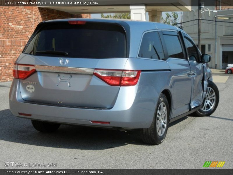 Celestial Blue Metallic / Gray 2012 Honda Odyssey EX
