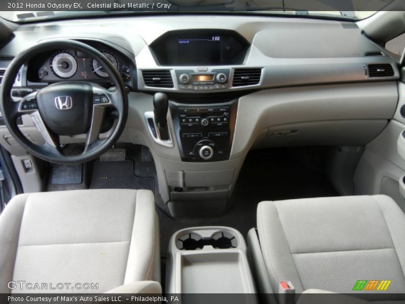 Celestial Blue Metallic / Gray 2012 Honda Odyssey EX