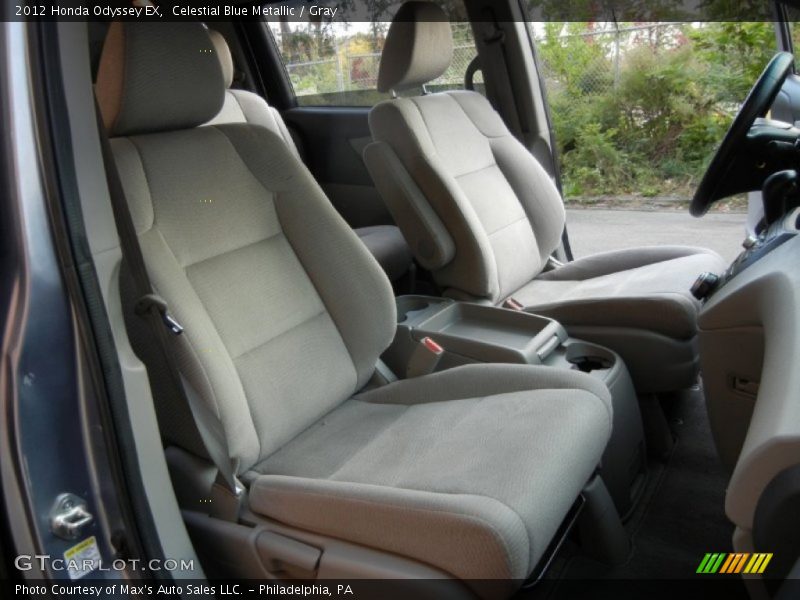Celestial Blue Metallic / Gray 2012 Honda Odyssey EX