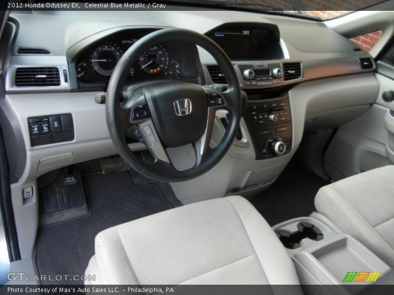 Celestial Blue Metallic / Gray 2012 Honda Odyssey EX
