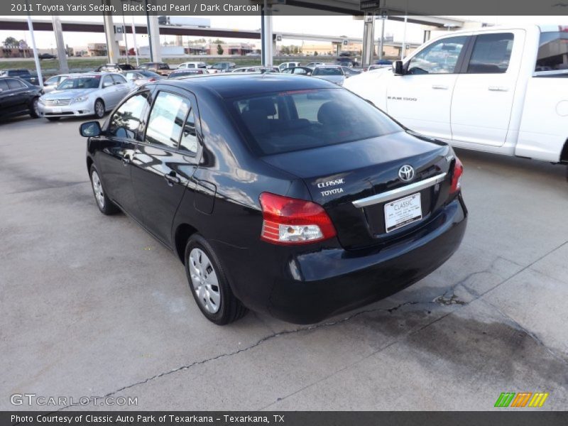 Black Sand Pearl / Dark Charcoal 2011 Toyota Yaris Sedan