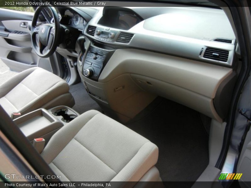 Celestial Blue Metallic / Gray 2012 Honda Odyssey EX