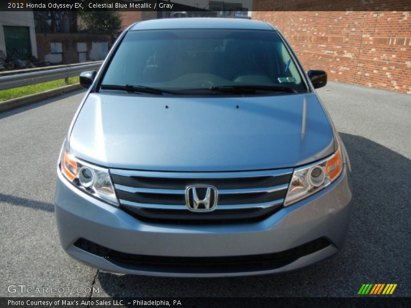 Celestial Blue Metallic / Gray 2012 Honda Odyssey EX