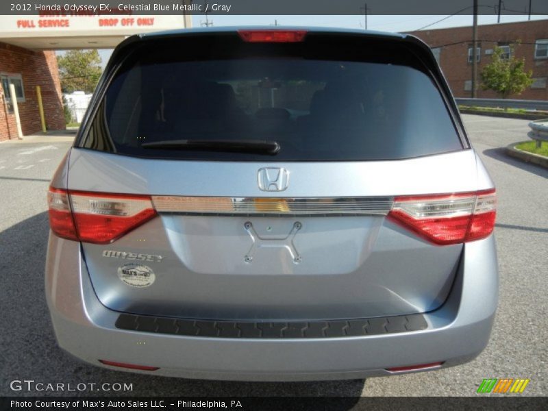 Celestial Blue Metallic / Gray 2012 Honda Odyssey EX