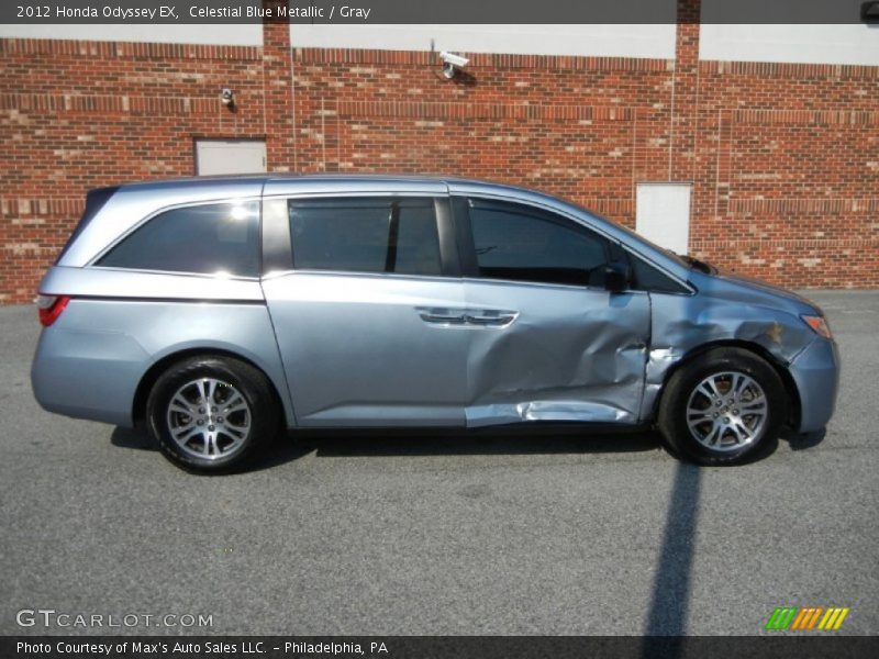 Celestial Blue Metallic / Gray 2012 Honda Odyssey EX