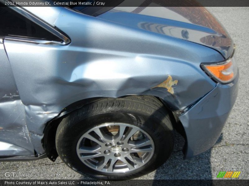 Celestial Blue Metallic / Gray 2012 Honda Odyssey EX