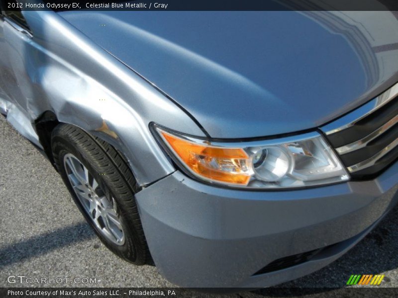 Celestial Blue Metallic / Gray 2012 Honda Odyssey EX