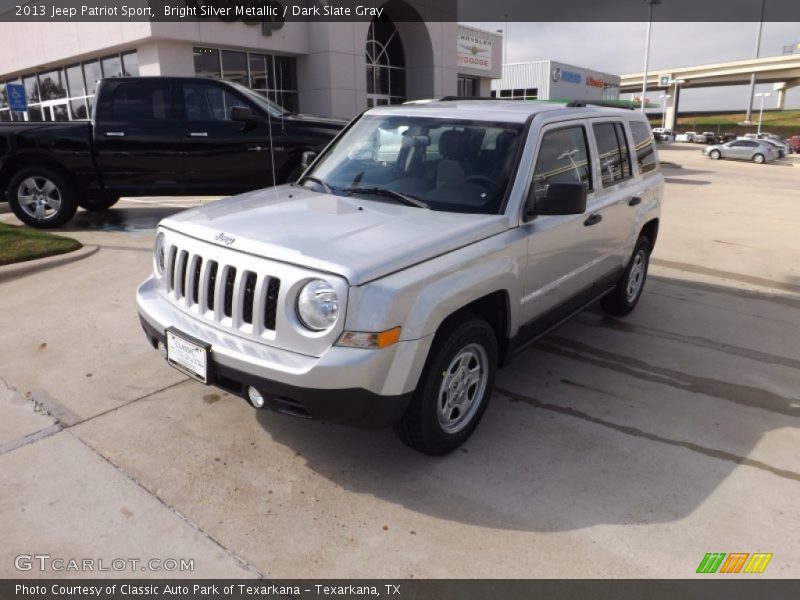 Bright Silver Metallic / Dark Slate Gray 2013 Jeep Patriot Sport
