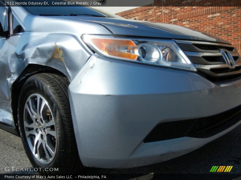 Celestial Blue Metallic / Gray 2012 Honda Odyssey EX