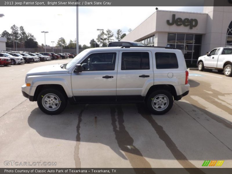 Bright Silver Metallic / Dark Slate Gray 2013 Jeep Patriot Sport