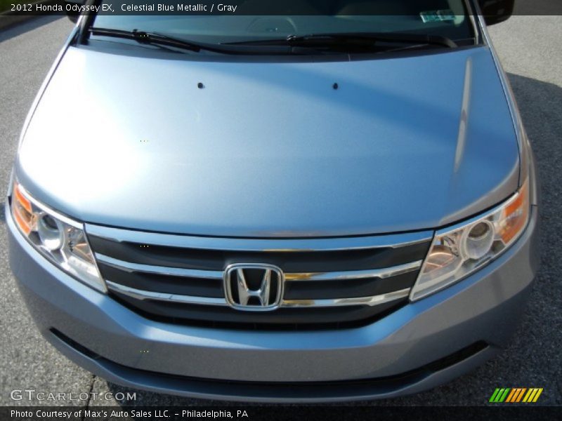 Celestial Blue Metallic / Gray 2012 Honda Odyssey EX